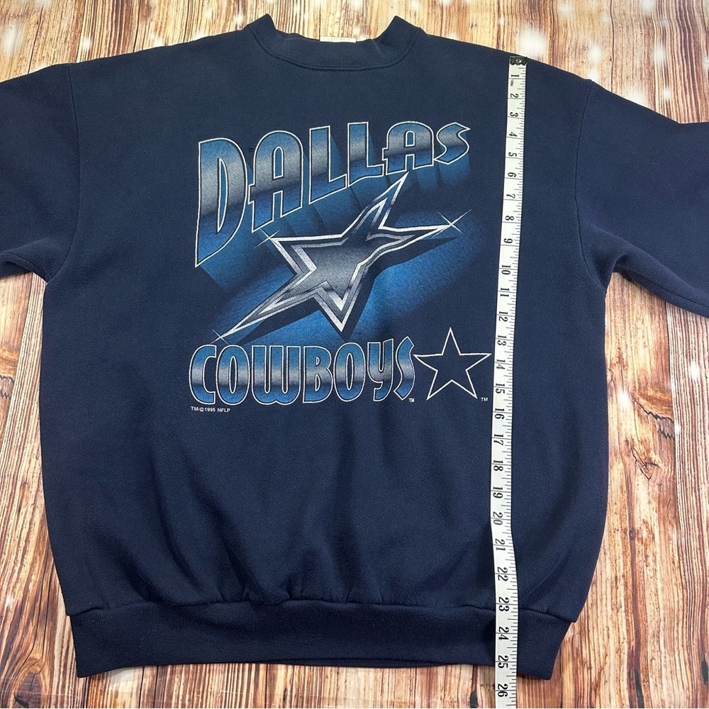 Vintage Dallas Cowboys Sweatshirt 1995 NFL Pullover Crewneck Size XL USA - Picture 10 of 16